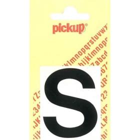 Pickup Helvetica plakletter hoofdletter S zwart 60mm