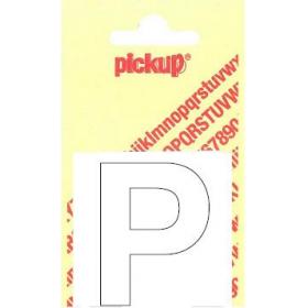 Pickup Helvetica plakletter hoofdletter P wit 60mm