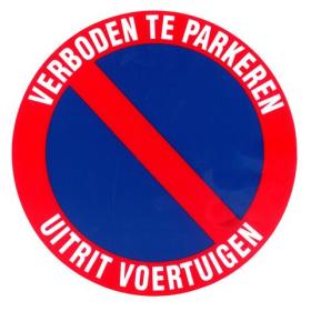 Pickup pictogram verboden te parkeren ∅300mm