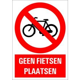 Pickup pictogram geen fietsen plaatsen 330x230mm
