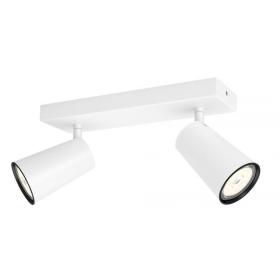 Philips myLiving LED  Paisley 2-lichts plafondlamp kantelbaar wit