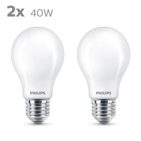Philips Classic LED standaardlamp E27 6W mat 6x10,6cm