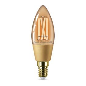 Philips Smart LED kaarslamp dimbaar E14 5W goud 3,5x11,3cm