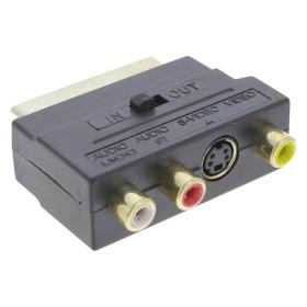 Q-Link scart adapter/schakelaar scart/3xRCA/SVHS