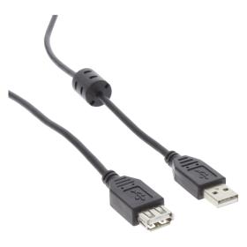 Q-Link USB kabel 2.0 hf verlengsnoer USB-a m/fe 5m