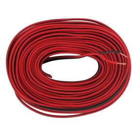 Q-Link luidsprekersnoer 2x0.75mm 25m rood/zwart