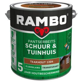 Rambo Pantserbeits zijdeglans schuur & tuinhuis teakhout 2,5l