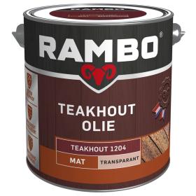 Rambo Teakhout Olie mat transparant 1204 teakhout 2,5l