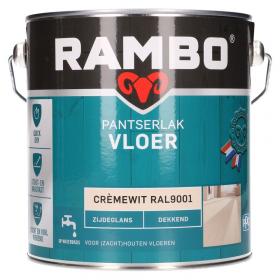 Rambo Pantserlak zijdeglans vloer crèmewit 2,5l