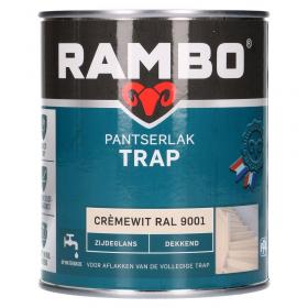 Rambo Pantserlak zijdeglans trap crèmewit 750ml