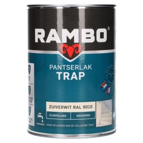 Rambo Pantserlak zijdeglans trap zuiverwit 1,25l