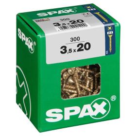 Spax schroef pozidrive verzinkt 3,5x20mm 300st