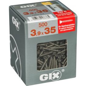 Spax GIX gipsplaatschroef philips verzonken kop 3,9x35mm 500st