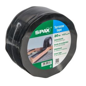 Spax afdekband zwart 8,7cm 30m