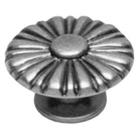 Starx knop aluminium grijs 2,5cm
