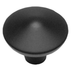 Starx knop gelakt aluminium mat zwart 2cm