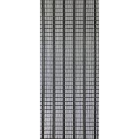 Sun-Arts vliegengordijn model 409   wit/zwart/zilver 100 x 232 cm