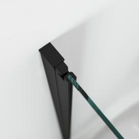 Sealskin Hooked douchecabine draaideur mat zwart 90x90cm