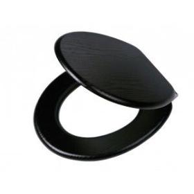 Tiger Blackwash WC-bril hout zwart met softclose