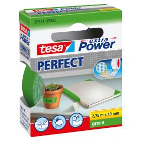 Tesa Extra Power Perfect textieltape groen 19mm 2,75m