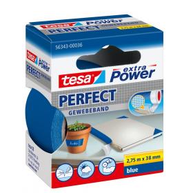 Tesa Extra Power Perfect textieltape blauw 38mm 2,75m