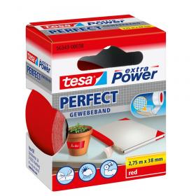 Tesa Extra Power Perfect textieltape rood 38mm 2,75m