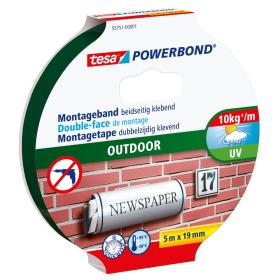 Tesa Powerbond Outdoor montagetape wit 19mm 5m