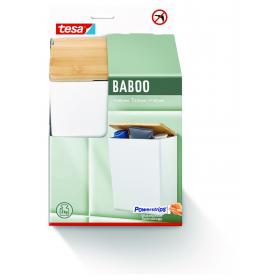 Tesa Baboo opbergbox rechthoek kunststof dubbel wit