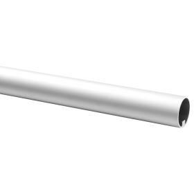 Trapleuning rond metaal aluminium-look 100x4,5x4,5cm