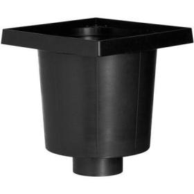 Martens vloerput ⌀75mm kunststof zwart 11,7x8,4x30,6cm