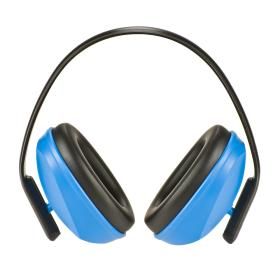 Productafbeelding van KWB gehoorbeschermer met verstelbare hoofdbeugel blauw/zwart.