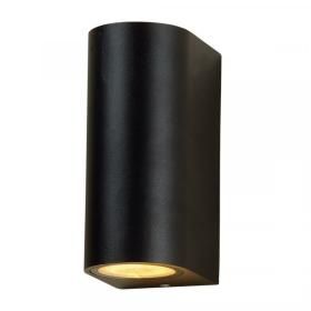 Productafbeelding van Led's Light LED buiten wandlamp Santa Barbara zwart aluminium.