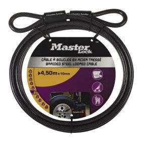 Productafbeelding van Masterlock kabelslot ⌀1x450 cm staal zwart.