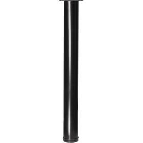Productafbeelding van Meubelpoot Bonita verstelbare voet metaal zwart Ø76mmx72-75cm.