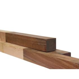 Paal vierkant haaks onbehandeld hardhout, douglas 14,3x14,3x320cm