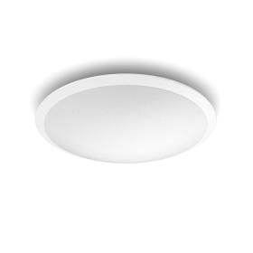 Productafbeelding van Philips Cavanal LED plafondlamp ⌀35cm dimbaar wit kunststof.