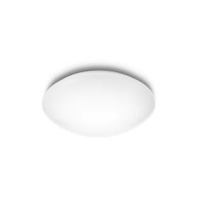 Productafbeelding van Philips MyLiving Suede LED plafondlamp ⌀28cm wit kunststof.