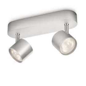 Productafbeelding van Philips myLiving LED  Star 2-lichts plafondlamp kantelbaar metaal.