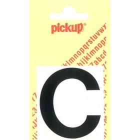 Pickup Helvetica plakletter hoofdletter C zwart 60mm