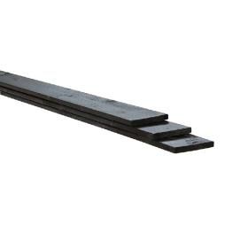 Productafbeelding van Plank rustiek geschaafd naaldhout zwart 1,8x14,5x180cm.