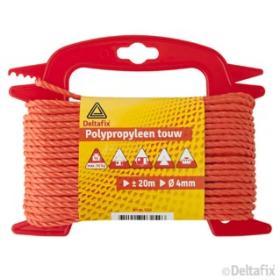 Polypropyleen touw op haspel oranje 4mmx20m