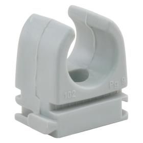 Productafbeelding van Q-Link klembeugel PVC grijs 5/8" 20 stuks.