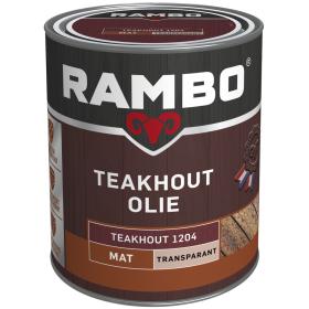 Rambo Teakhout Olie mat transparant 1204 teakhout 750ml