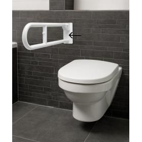 Productafbeelding van SecuCare toiletbeugel opklapbaar wit 70cm.