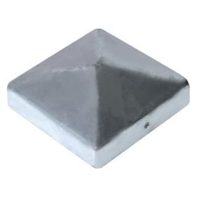 Productafbeelding van Starx paalkapje met punt vlak thermisch verzinkt 7x7cm.