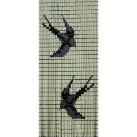 Productafbeelding van Sun-Arts vliegengordijn met hulzen 100 crème 90x210cm.
