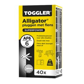 Toggler Alligator muurplug kunststof 6x30mm 40st