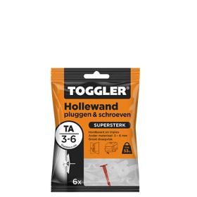 Toggler TA hollewandplug kunststof 3-6mm 6st