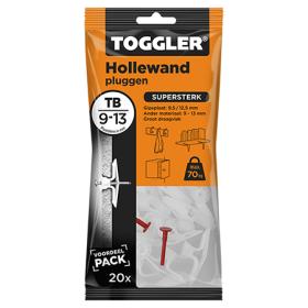 Toggler TB hollewandplug kunststof 9-13mm 20st