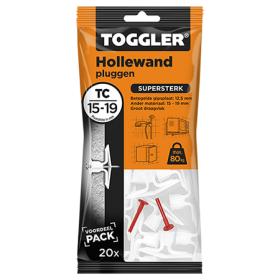Toggler TC hollewandplug kunststof 15-19mm 20st